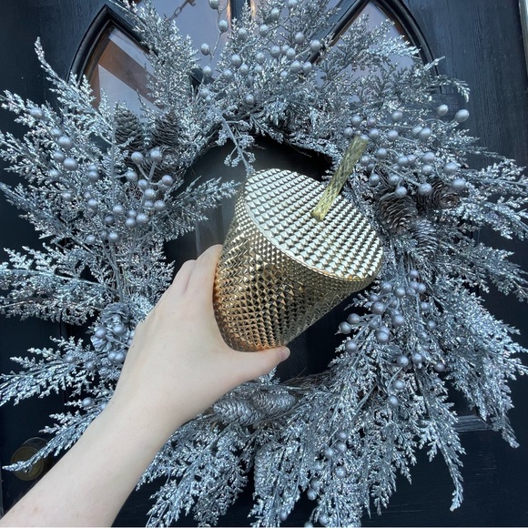 ✨ Starbucks 2022 Gold Bling Studded Holiday Cold Cup Tumbler Venti 24oz ✨ - Picture 5 of 6